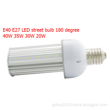 30W LED Street Bulb 3300lm E40/E39/E27/E26 100-300VAC 85ra Samsung 5630 E40 LED